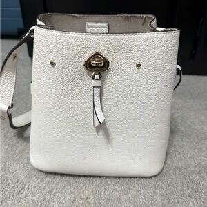 Kate Spade small Marti Bucket Bag White leather